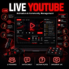 Animation de Live & Community Management YouTube avec engagement utilisateur réel (25 personnes)